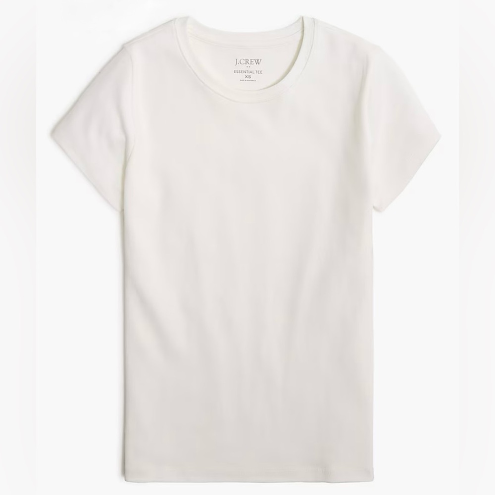 NWT J. Crew Women’s Essential short-sleeve crewneck tee - XS - White